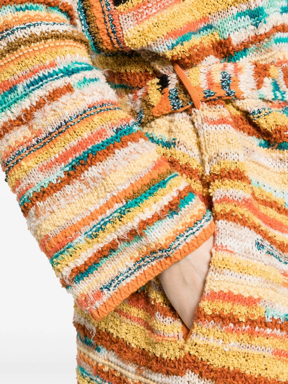 Affordable patterned-intarsia Maduray coat Women Alanui 0401